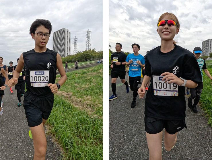 東京30K秋に出走したゆうき（左）、まどか（右）