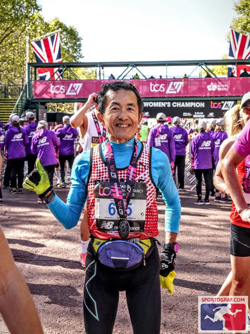 ロンドンマラソン2021でもサブスリーを達成した（2時間54分10秒）寺田さん