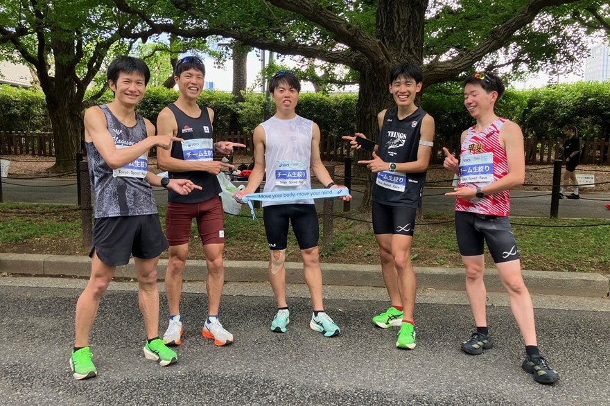 ハーフマラソンリレーで優勝した「チーム生絞り」