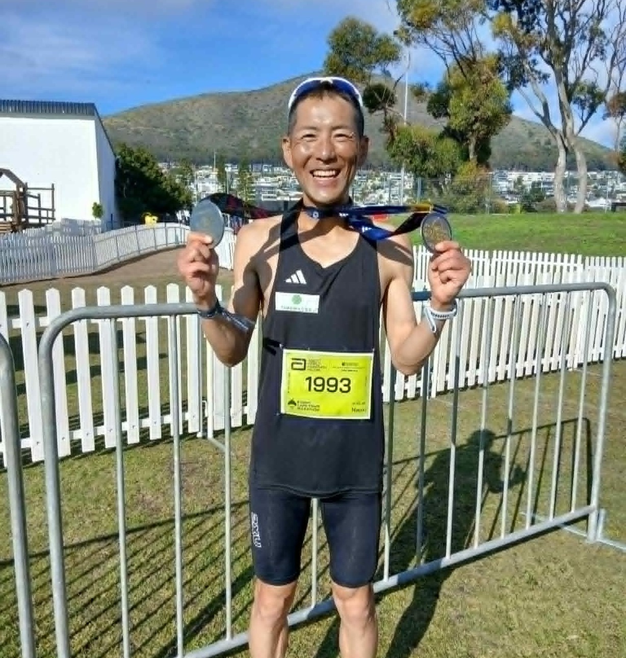年代別世界選手権45～49歳の部で優勝した松岡さん