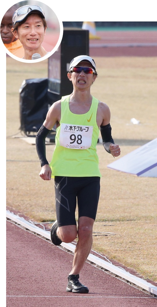 23年福岡国際マラソンを走る中村さん