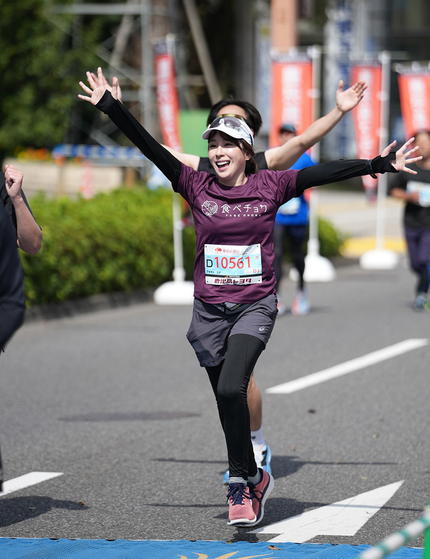 今年3月の鹿児島マラソンは4時間24分24秒で完走（写真／本人提供）