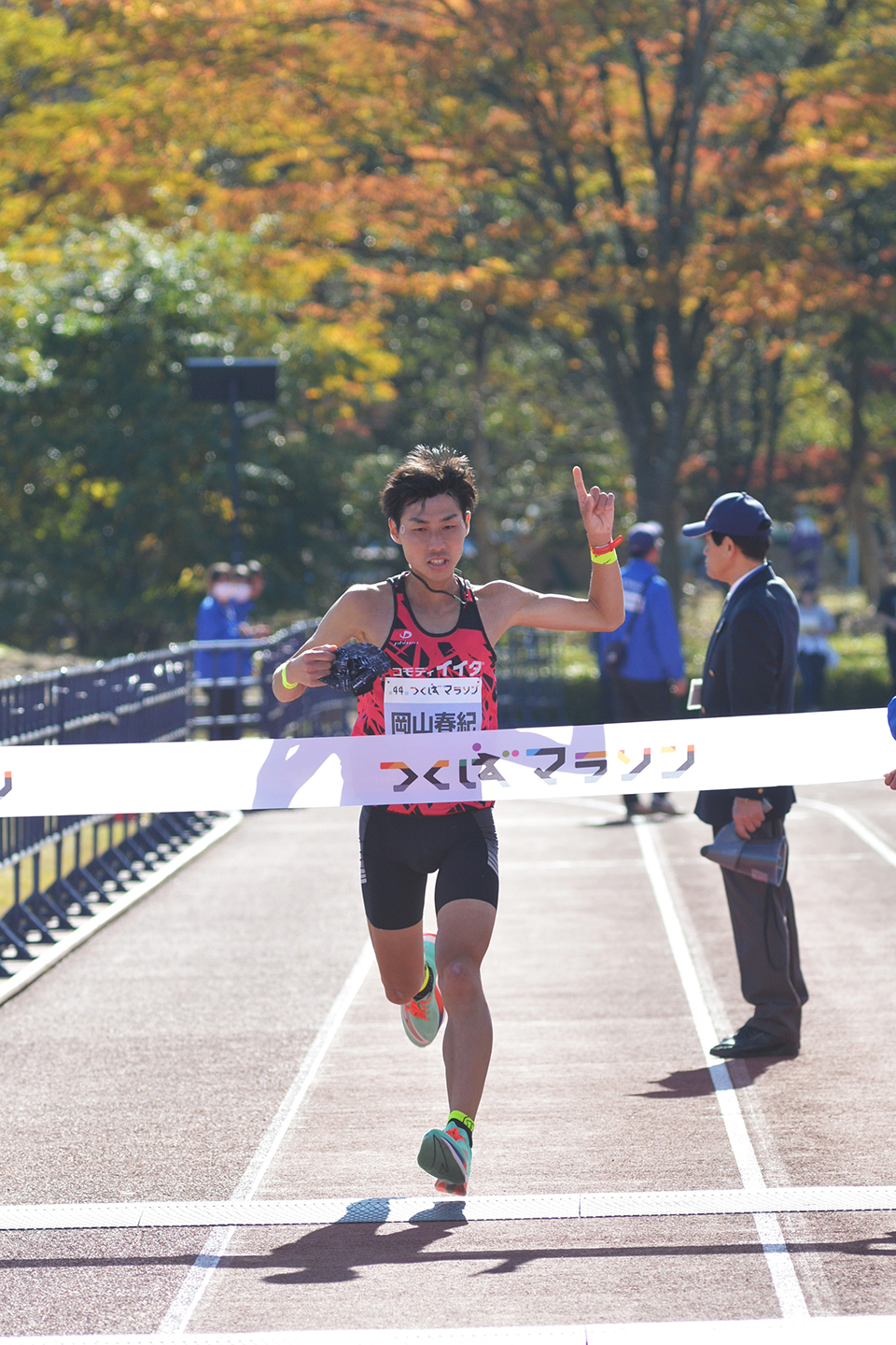 2週連続で茨城県のフルマラソン大会を制した岡山春紀選手