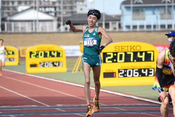 【速報】3年ぶりの『通常開催』 別府大分マラソンで横田選手が日本学生新